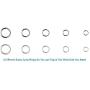 Anezus Jump Rings for Jewelry Making Supplies with Jump Ring Pliers (1200Pcs Dull Silver and Bright Silver)