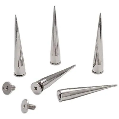 Metal Cone Studs Screw Rivet Spike Punk Rock DIY Leathercraft Collar Parts (40mm Rivet 50Pcs) Metal Cone Studs Screw Rivet Spike Punk Rock DIY Leathercraft Collar Parts (40mm Rivet 50Pcs)