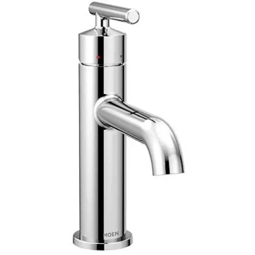 Moen 6145 Gibson One Handle Single Hole Modern Bathroom Sink Faucet with Optional Deckplate, 1 count, Chrome Moen 6145 Gibson One Handle Single Hole Modern Bathroom Sink Faucet with Optional Deckplate, 1 count, Chrome
