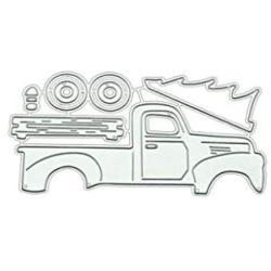 W-HELLO Truck DIY Metal Cutting Dies Stencil Scrapbooking Album Paper Card Craft Decor DIY Paper Cards Making