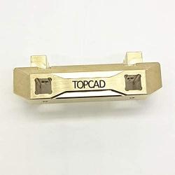 TOPCAD 135g Heavy-Duty Brass Front Bumper, Metal Brass Front Bumper Bracket, Parts for TRX4 1/10 RC Tracked Vehicles