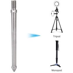 Acouto Stainless Steel Metal Spike Mount Adapter for Tripod Monopod with 3/8 Inch Screw Thread Camera Accessories(12cm)