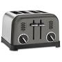 Cuisinart CPT-180BKS Metal Classic Toaster, 4-Slice, Black Stainless
