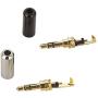Timibis 3 Pole 3.5mm Male Repair Headphone Jack Plug Metal Audio Soldering & Spring Tool Kits