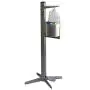 UBT Shield Hand Sanitizer Floor Stand Dispenser, Touchless Pedal Activated Stand, 100% Mechanical, No Batteries or Power Needed, Universal Bottle Fit, Sanitation Station, White, 1 Unit