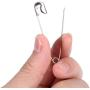 Officepal 100-Piece Safety Pins, Size 4, 2.17'' / 55mm – Durable, Rust-Resistant Nickel Plated Steel Set- Best Sewing Accessories Kit for Baby Clothing, Crafts & Arts