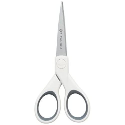 Westcott 5'' Straight Titanium Bonded Craft Scissors with Micro Tip