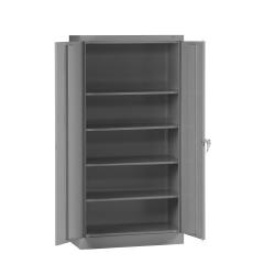 Tennsco 7218 24 Gauge Steel Standard Welded Storage Cabinet, 4 Shelves, 150 lbs Capacity per Shelf, 36'' Width x 72'' Height x 18'' Depth, Medium Grey