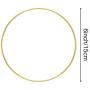 Coceca 10pcs 6 Inch Gold Dream Catcher Metal Rings, Metal Hoops for Dream Catcher and Crafts