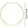 Coceca 10pcs 6 Inch Gold Dream Catcher Metal Rings, Metal Hoops for Dream Catcher and Crafts