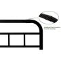 ZIYOO Metal Headboard for Full Bed with Decorative Style Design, Black