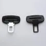 TUPOLIM Seat Belt Clip,Curved Sides Design,2 Pack,Universal Car Seat Belt Buckle Auto Metal Clip (Black)