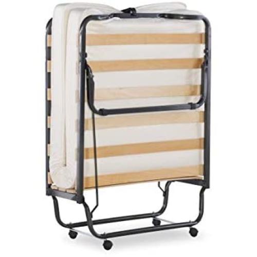 Linon Home Dcor Linon Memory Foam Luxor Folding Bed, Single, Beige