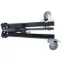 Sunset Foto 14in. Wheeled Roller Light Stand Low Base - Heavy Duty 100% Metal Steel Construction - Max Weight 66 pounds