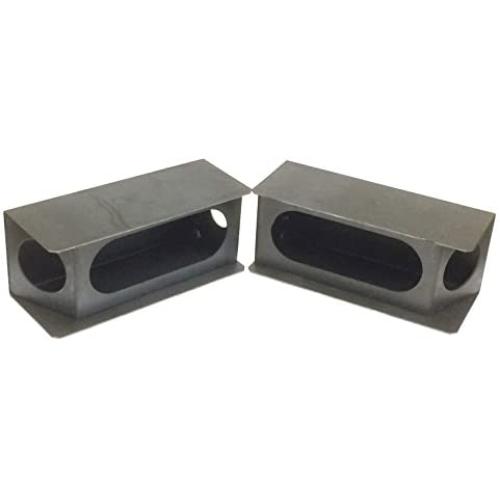 Set of 2 Steel Trailer 6'' Oval Tail Light / 2'' Angled Round Side Light Mount Box - 24015