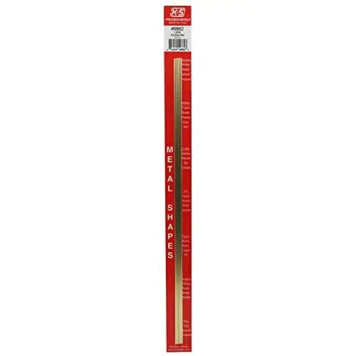 K&S Precision Metals 9862 Round Brass Rod, 1.5mm Diameter X 300mm Long, 5 Pieces per Pack, Made in The USA