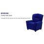 Flash Furniture Contemporary Blue Microfiber Kids Recliner with Cup Holder