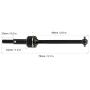 Tbest RC Drive Shaft, 2PCS Black Metal CVD Front and Rear Transmission Shafts for HPI RS4 Sport 3 1/10 RC Model Car (Black)