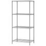 JEROAL 4-Tier Wire Shelving, Metal Wire Shelf Storage Rack, Durable Organizer Unit Perfect for Kitchen Garage Pantry Organization in Grey,21Wx14 Dx46.5 H