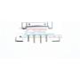 for Traxxas Ford GT 4-Tec 2.0 (83056-4) Upgrade Parts Aluminum Front Lower Suspension Mount - 1 Set Gray Silver