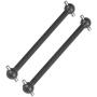 RC Car Drive Shaft, 2 Pcs Remote Control Vehicle Metal Dog Bone Transmission Shaft for HIMOTO 1/10 Scale RC Car Accessory(Black)