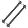 RC Car Drive Shaft, 2 Pcs Remote Control Vehicle Metal Dog Bone Transmission Shaft for HIMOTO 1/10 Scale RC Car Accessory(Black)