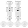 Alamic Replacement Float Valve for Instant Pot Duo 3, 5, 6 Qt, Duo Plus 3, 6 Qt, Ultra 3, 6, 8 Qt, Lux 3 Qt - 2 Float Valves 4 Silicone Caps