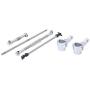 Vbest life RC Rear&Front Gear Set, Metal Front and Rear Gear Assemblies Set Compatible with MN-91 FJ-45 MN-D90 Truck Model