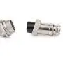 Clyxgs Aviation Plug Connector 4-Pin Male Female Panel Metal Wire Panel Connector 16mm Socket 10PCS