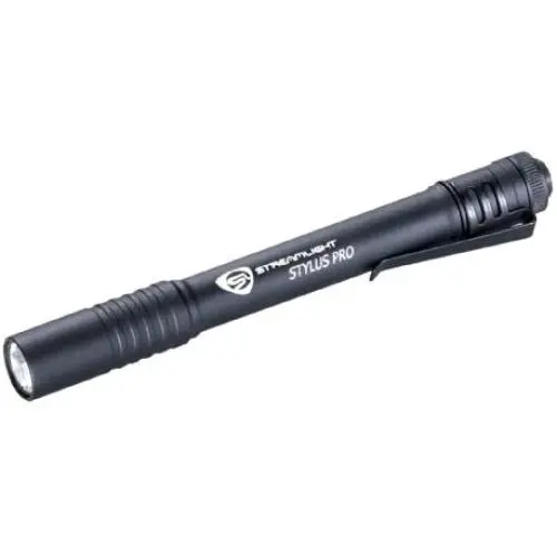 Streamlight 66118 Stylus Pro LED PenLight with Holster, Black - 100 Lumens Streamlight 66118 Stylus Pro LED PenLight with Holster, Black - 100 Lumens
