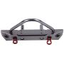 RC Car Front Bumper, Aluminium Alloy Front Bumper for Axial SCX10 Jeep Wrangler 1/10 Remote Control Crawler Car Accessory Parts