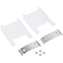 Learsoon Replacement Headband Bezel + Metal Tab Clip Screw Set Repair Part Compatible with Beats by Dr.dre Solo HD Wireless Headphones (White)