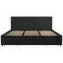 Novogratz Kelly Upholstered Storage Platform Bed - King (Dark Gray Linen) Novogratz Kelly Upholstered Storage Platform Bed - King (Dark Gray Linen)