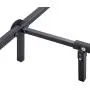 PrimaSleep Full Queen King, Tool Free, Easy Assembly Non Slip for Box Spring 7 inch Dura Metal Compact Adjustable Steel Bed Frame, Universal, Black