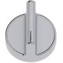 W10594481 Range Replacement Knobs - Stainless Steel Cooker Stove Control knobs (5 Pack) - Compatible with Whirlpool WPW10594481, AP6023301, 3281332, W10594481, W10698166, PS1175