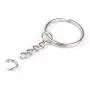 100pcs 1''/25mm Metal Split Key Ring with Chain Silver Key Ring Keychain Ring Parts Open Jump Ring and Connector Accessories for DIY (100pcs Split Key Ring with Chain) 100pcs 1''/25mm Metal Split Key Ring with Chain Silver Key Ring Keychain Ring Parts Open Jump Ring and Connector Accessories for DIY (100pcs Split Key Ring with Chain)
