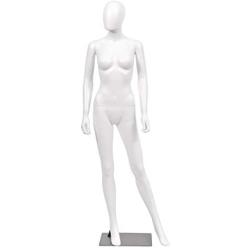 Giantex 5.8 FT Female Mannequin Adjustable Detachable Manikin with Metal Stand Plastic Full Body, White