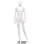 Giantex 5.8 FT Female Mannequin Adjustable Detachable Manikin with Metal Stand Plastic Full Body, White