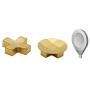 Elite Series 2 Replacement Parts, 3 in 1 Metal Modded 2 D-Pads and 1 Adjustment Tool for Elite Series 2 and Xbox one Elite Controllers（Gold）