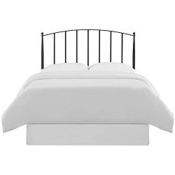 Crosley Furniture Whitney Arched Metal Headboard, King, Black