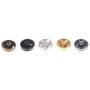 RUIYELE 120Pcs 5mm Mixed Color Mini Round Button Buckle Metal Snap Buttons Clip Press Stud Fasteners Press Button Craft Sewing Parts for DIY Doll Toy Clothes Sewing Accessories(6colors)
