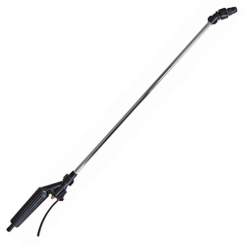 Fimco 5163100 (7771944) 29'' Spray Trigger Gun with 19'' Long Metal Extension, 30 Degree Offset Adjustable Pattern Tip (Cone To Straight Stream), 100 PSI Max, 3/8'' Hose Shank Connection