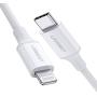 UGREEN USB-C to Lightning Cable 6FT MFi-Certified Power Delivery Fast Charging Sync with Type C PD Charger for iPhone 12 Mini 12 Pro Max 11 Pro Max XR 8 Plus AirPods iPad
