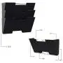 Wallniture Lisbon Wall File Holder Organizer for Office Organization and Storage, 3-Tier Mail and Magazine Holder Metal Black Wallniture Lisbon Wall File Holder Organizer for Office Organization and Storage, 3-Tier Mail and Magazine Holder Metal Black