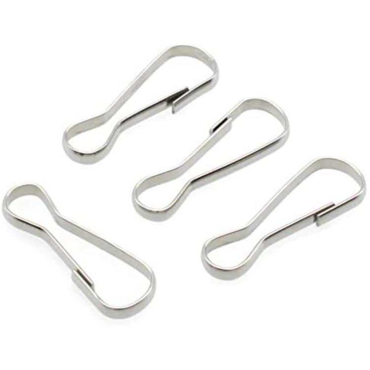 thumbnail image 2 of 304 Stainless Steel High Quality Spring Hooks Metal Clips Hook Spring Snap Lanyard Hook 2 of 10