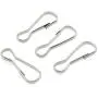 304 Stainless Steel Spring Hooks,FDXGYH 100pcs 32mm/1.2inch Metal Spring Lanyard Hook for Purse Zipper Pull/DIY Jewelry Basics Lanyard/ID Card Key Chain Clip Parts/Photographic Cloth ect 304 Stainless Steel Spring Hooks,FDXGYH 100pcs 32mm/1.2inch Metal Spring Lanyard Hook for Purse Zipper Pull/DIY Jewelry Basics Lanyard/ID Card Key Chain Clip Parts/Photographic Cloth ect