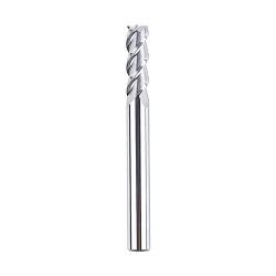 SpeTool 1/4 End Mill for Aluminum 3 Flutes CNC Spiral Router Bit for Aluminum Cut Non-Ferrous Metal Upcut 2.5 inches Long