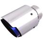 LZZJ Car Universal Blue Exhaust Tip Burnt Tail Pipe Tip Muffler for BMW Benz Audi VW Golf Parts-Stainless Steel (Color : Inlet 67 Outlet 89)