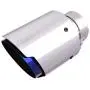 LZZJ Car Universal Blue Exhaust Tip Burnt Tail Pipe Tip Muffler for BMW Benz Audi VW Golf Parts-Stainless Steel (Color : Inlet 67 Outlet 89)