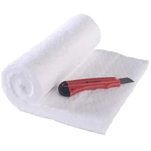 CM-Ceramics 24'' x 12'' x 1'' 2400 F. 8 Pound Ceramic Fiber Insulation Morgan Ceramics and Knife. USA CM-Ceramics 24'' x 12'' x 1'' 2400 F. 8 Pound Ceramic Fiber Insulation Morgan Ceramics and Knife. USA